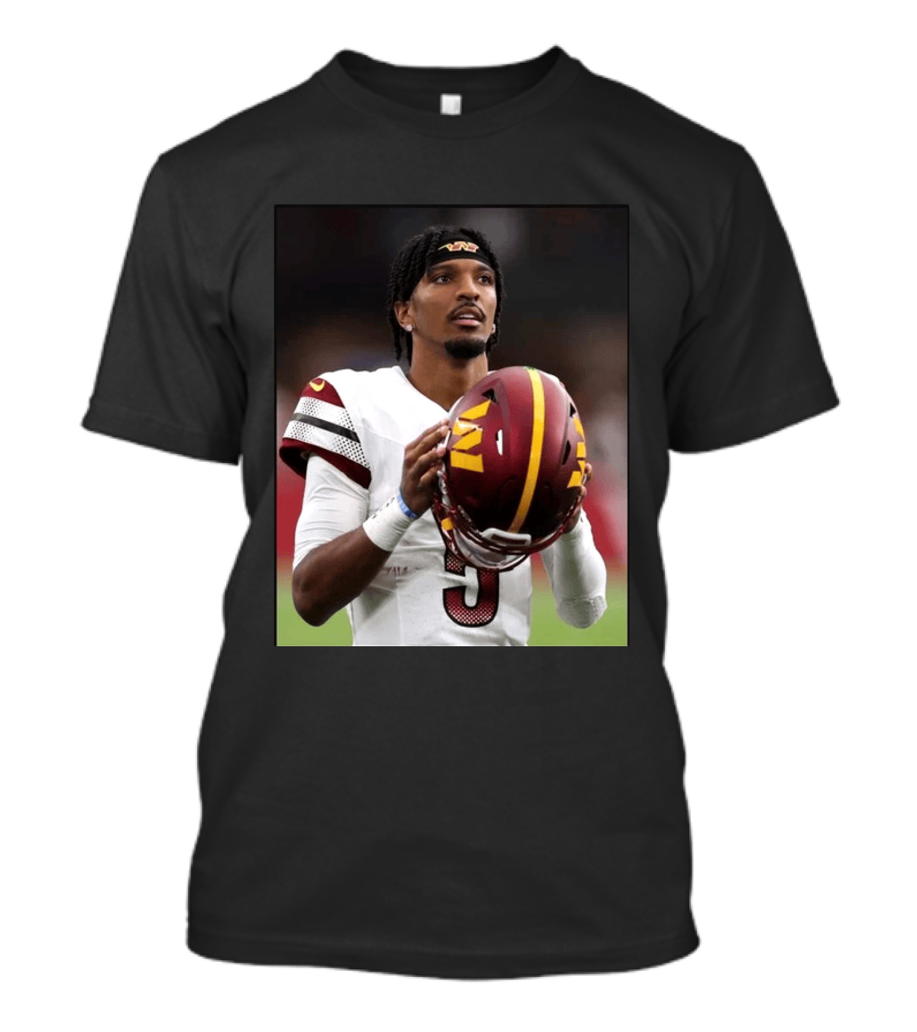 Washington Commanders Quarterback Jayden Daniels Football Player Sports T-Shirt