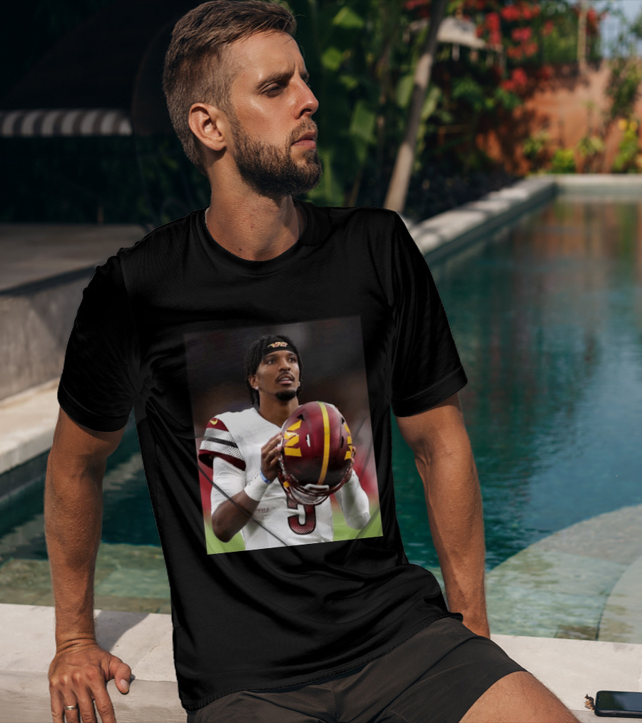 Washington Commanders Quarterback Jayden Daniels Football Player Sports T-Shirt