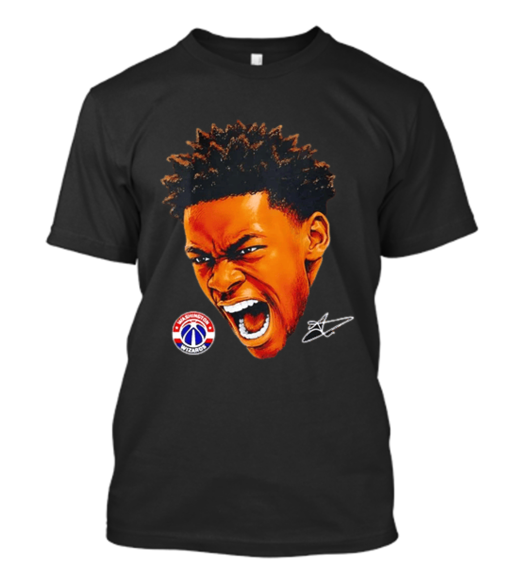 Washington Wizards Player Intense Expression NBA Basketball T-Shirt
