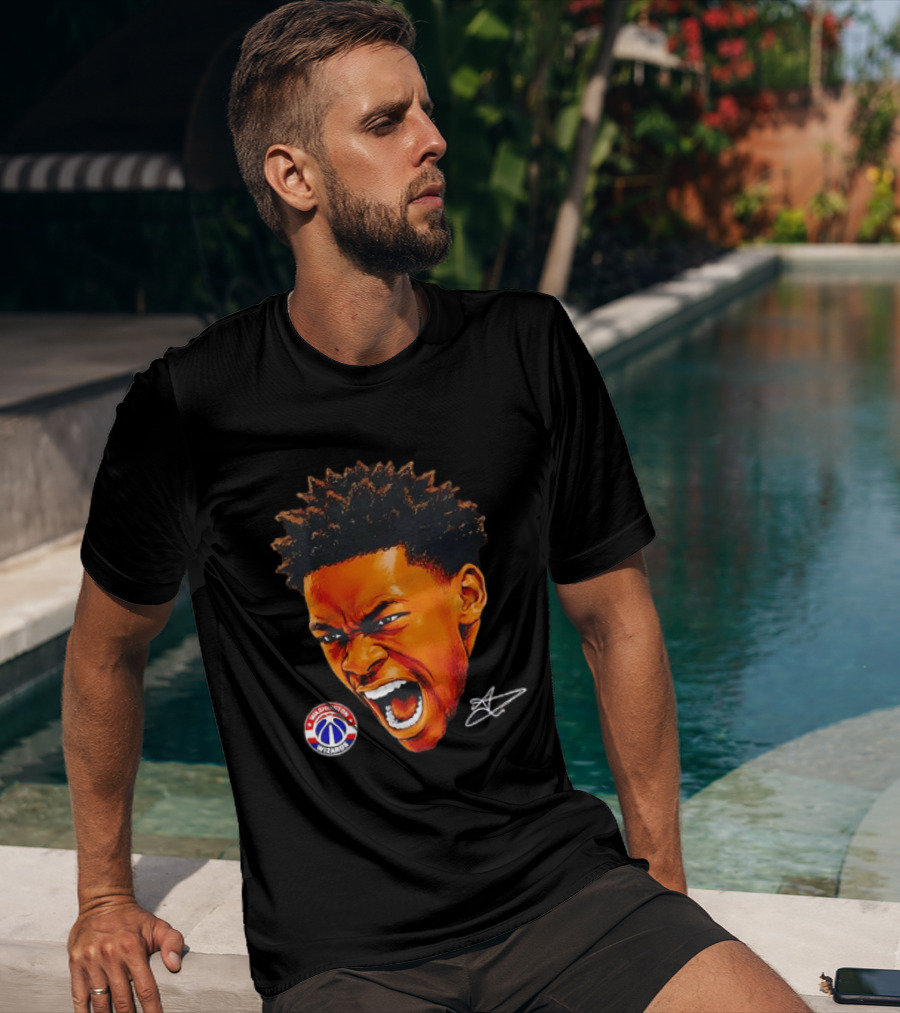 Washington Wizards Player Intense Expression NBA Basketball T-Shirt
