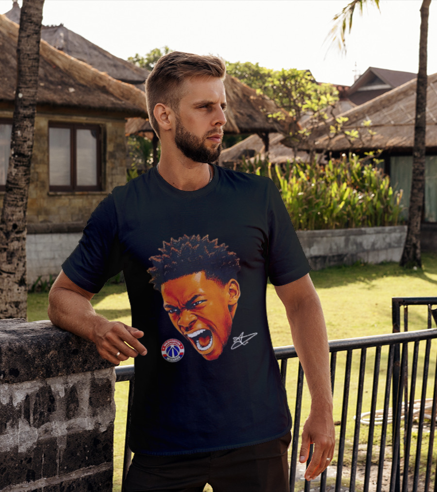 Washington Wizards Player Intense Expression NBA Basketball T-Shirt