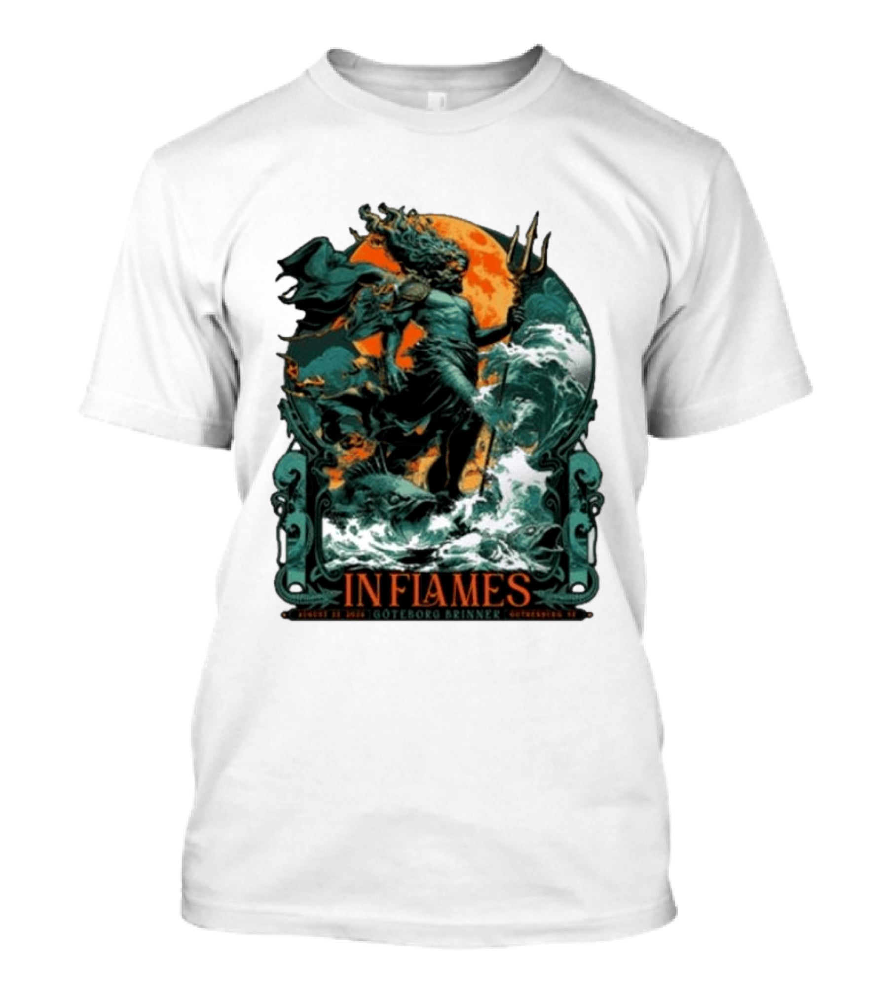 In Flames August 31 2026 Göteborg Brinner Sweden Show T-Shirt