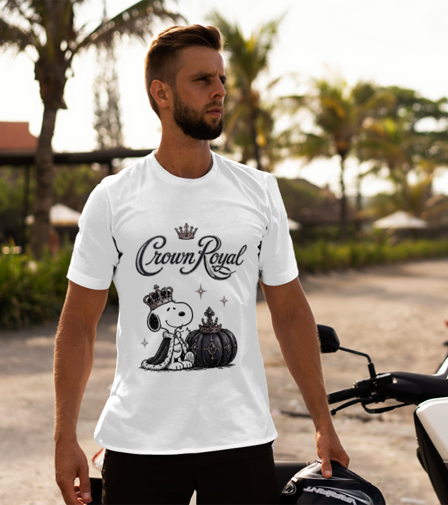 Peanuts Snoopy Crown Royal Boos Only With Crown And Royal T-Shirt
