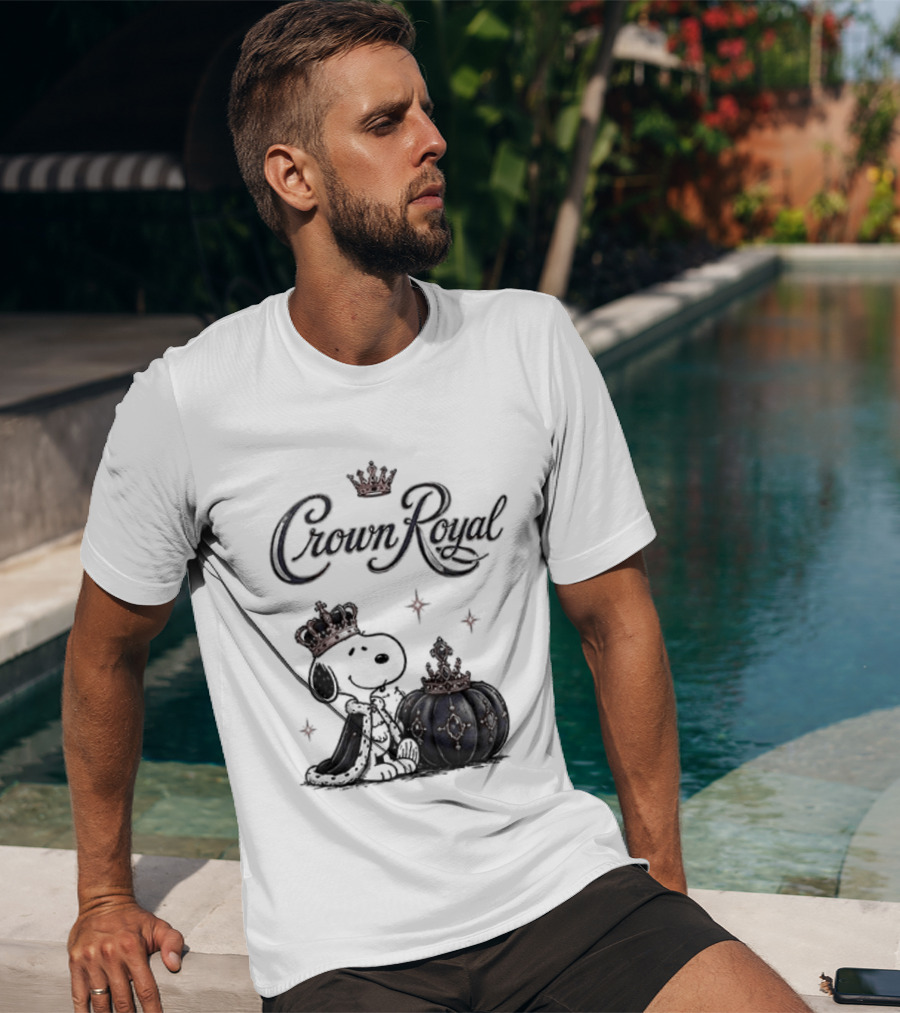 Peanuts Snoopy Crown Royal Boos Only With Crown And Royal T-Shirt