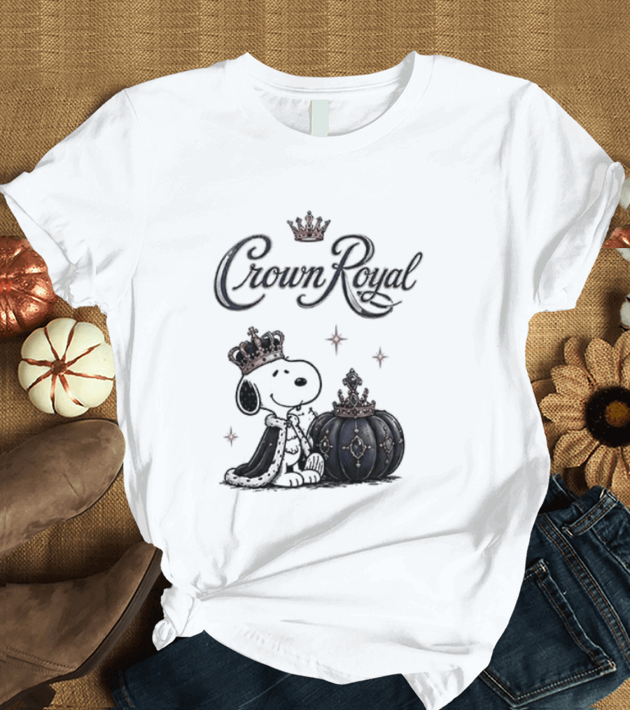 Peanuts Snoopy Crown Royal Boos Only With Crown And Royal T-Shirt