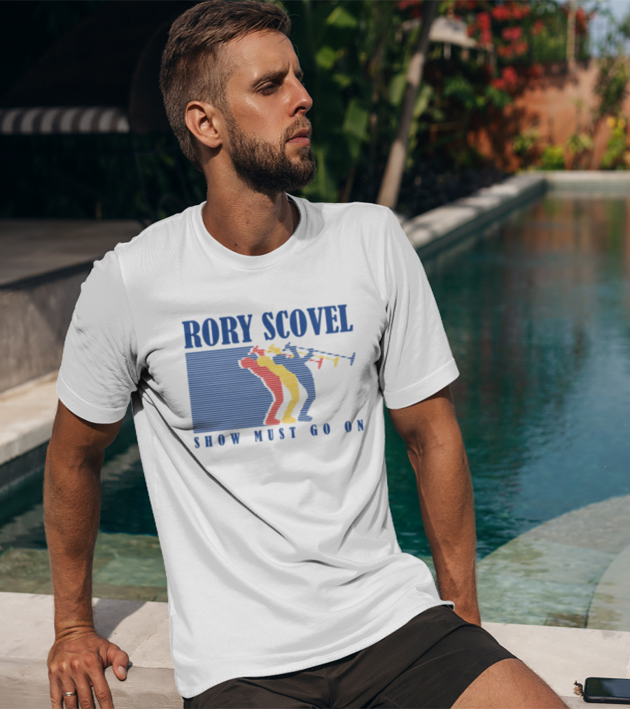 Rory Scovel Show Must Go On Colorful Trumpet Players T-Shirt