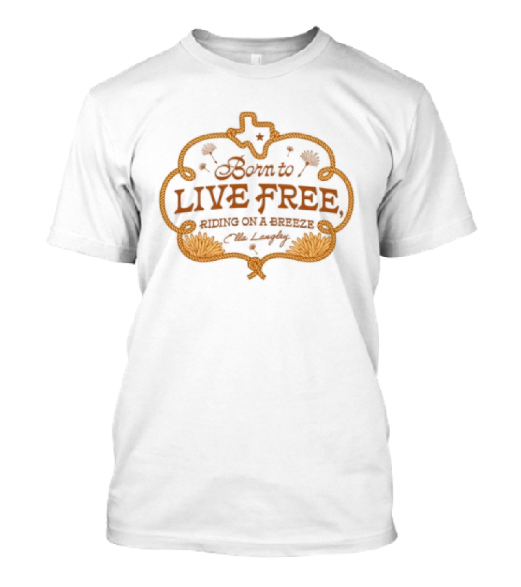Shiner Texas Born To Live Free Riding On A Breeze 1909 T-Shirt