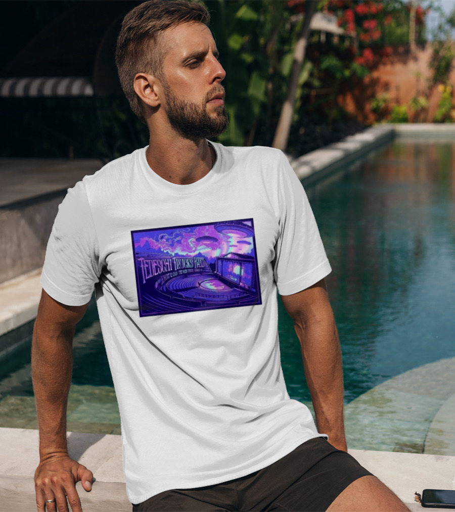 Tedeschi Trucks Band Greek Theatre Berkeley August 12 2026 Concert With UFOs And Neon Lights T-Shirt