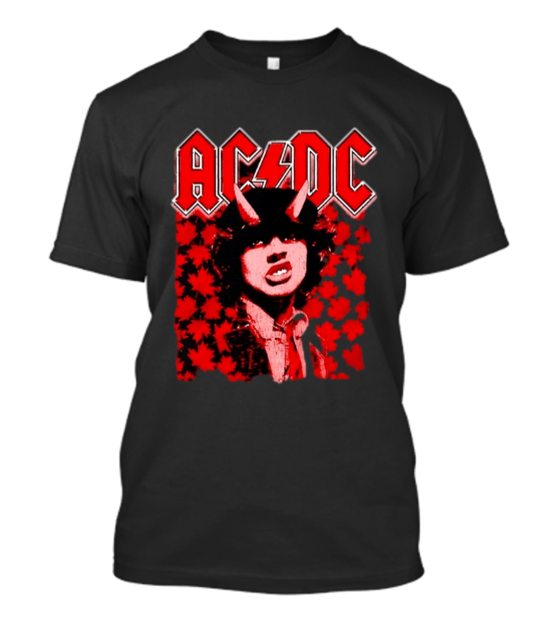 AC DC Pwr Up Canada 2026 Tour Rock Band Maple Leaf T-Shirt