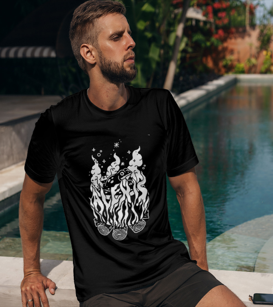 Alexisonfire Crisis 2026 Exclusive Tour 20 Years Anniversary Burning Log T-Shirt