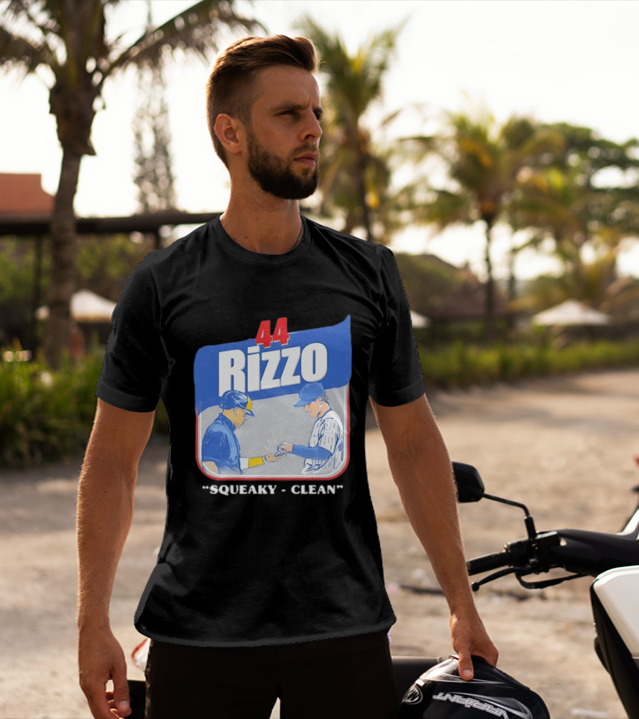 Anthony Rizzo 44 Squeaky Clean Baseball Exchange T-Shirt