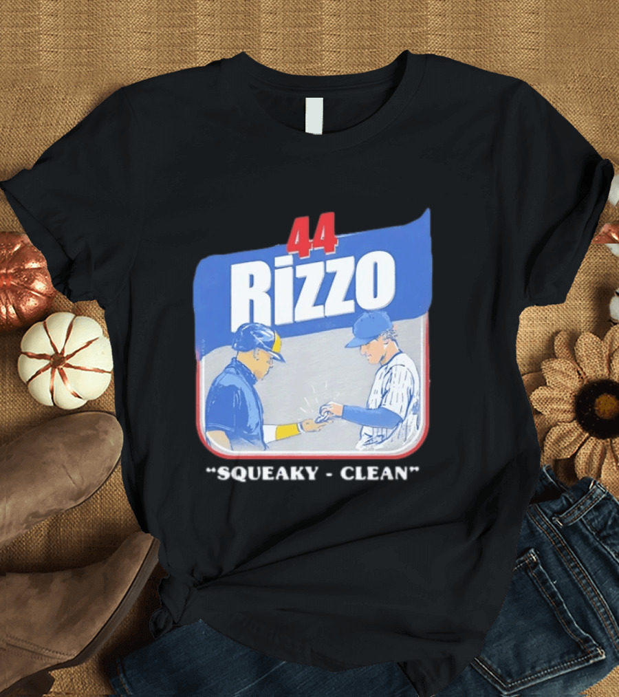 Anthony Rizzo 44 Squeaky Clean Baseball Exchange T-Shirt