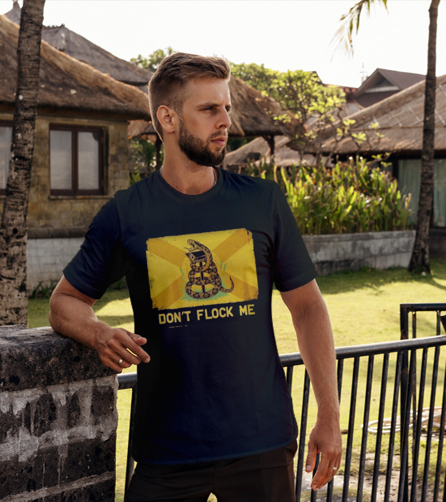 Florida Snake Surveillance Distressed Flag Don't Flock Me T-Shirt