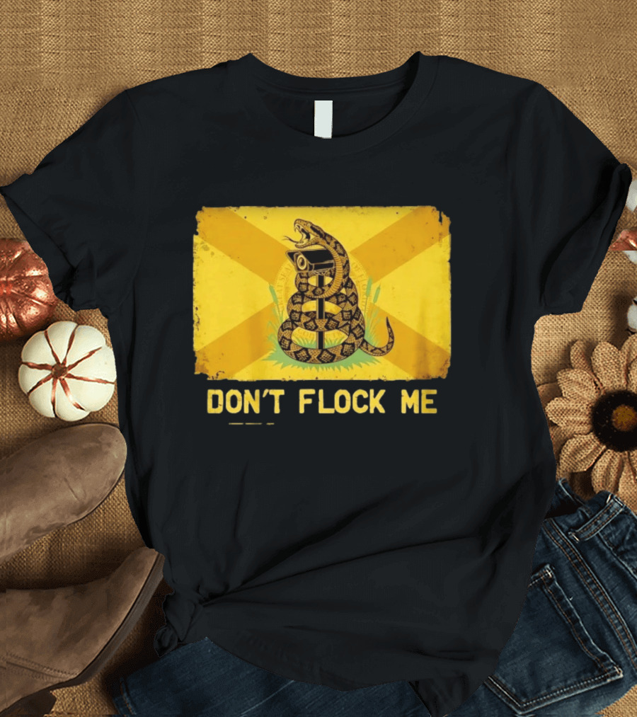 Florida Snake Surveillance Distressed Flag Don't Flock Me T-Shirt