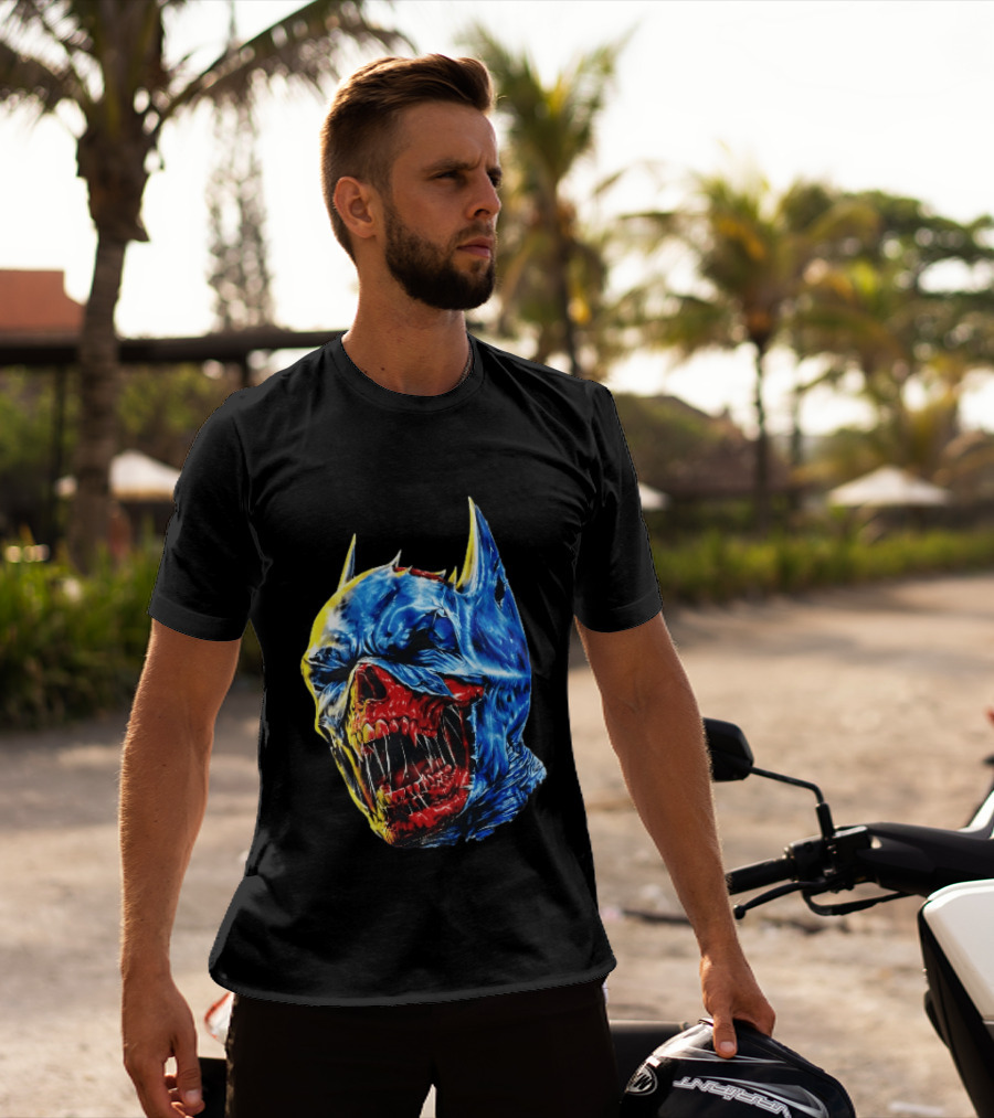 Batman DCeased Zombie Skull DC Comics Villainous Visage T-Shirt