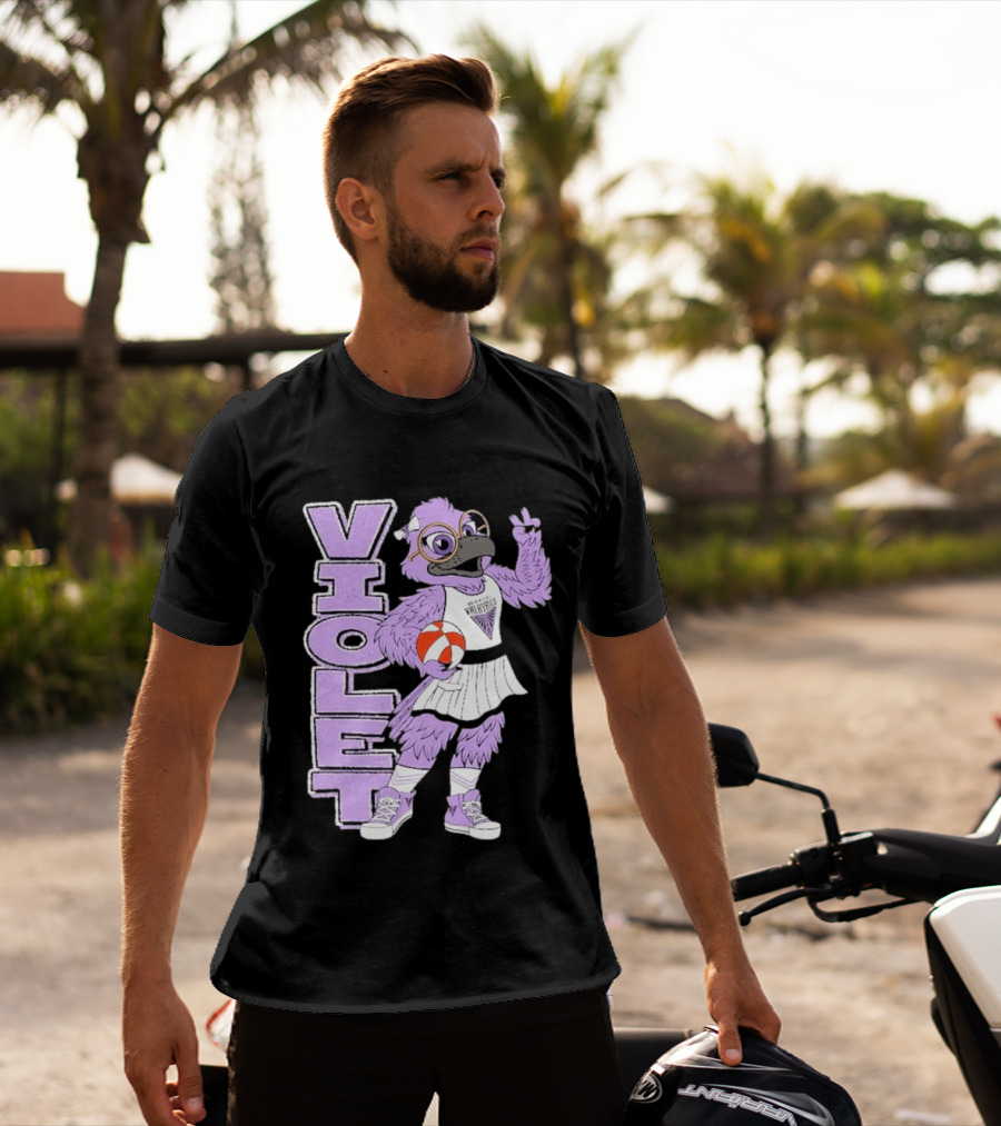 Golden State Valkyries Oaklandish Violet Mascot Basketball T-Shirt