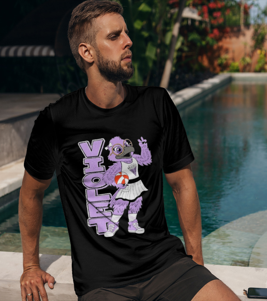 Golden State Valkyries Oaklandish Violet Mascot Basketball T-Shirt