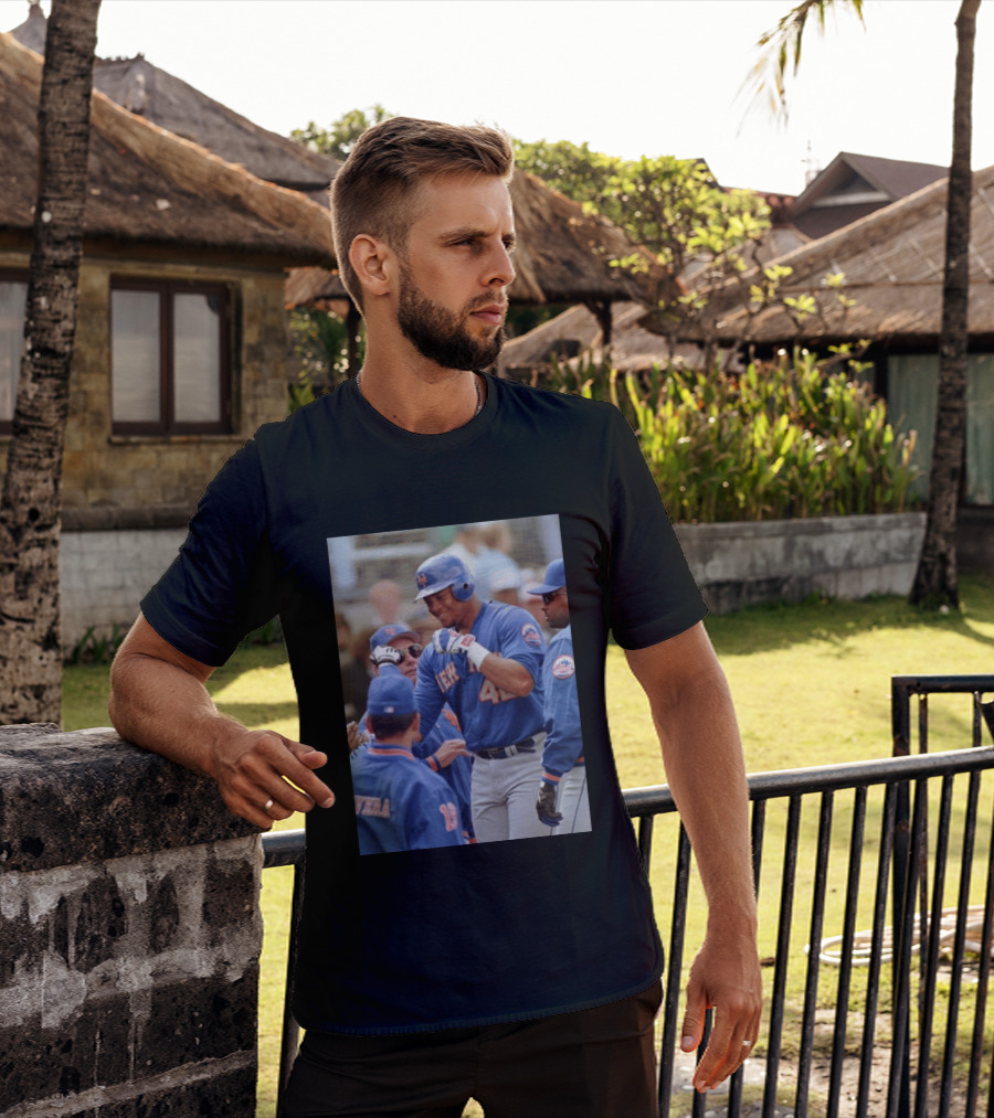 New York Mets Butch Huskey No. 42 MLB Legend T-Shirt