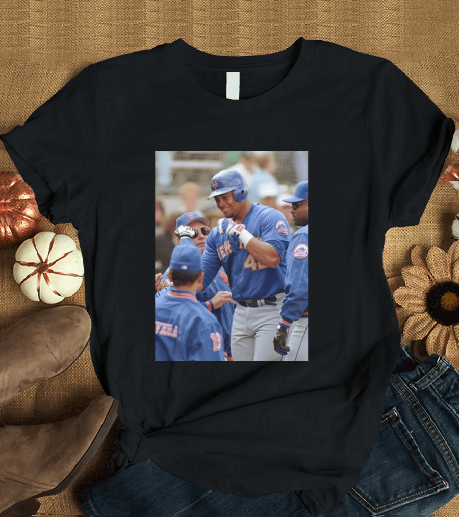 New York Mets Butch Huskey No. 42 MLB Legend T-Shirt