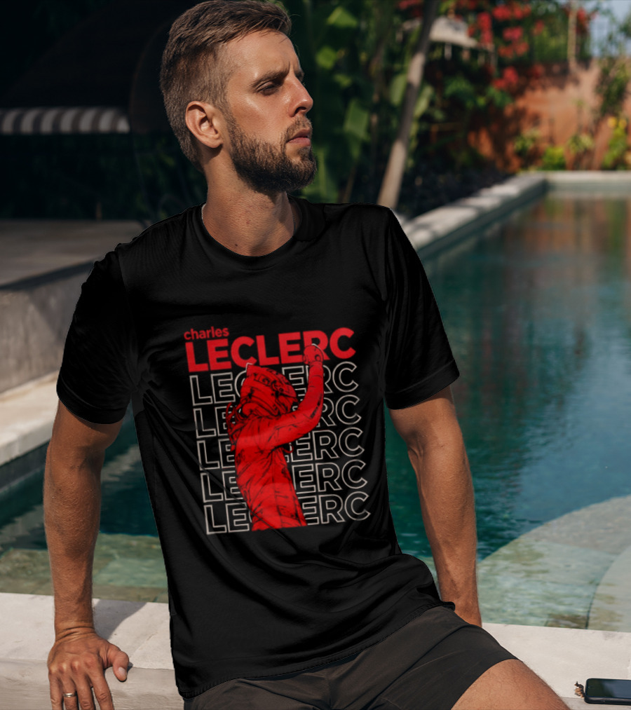 Charles Leclerc Formula 1 Racing Champion Red T-Shirt