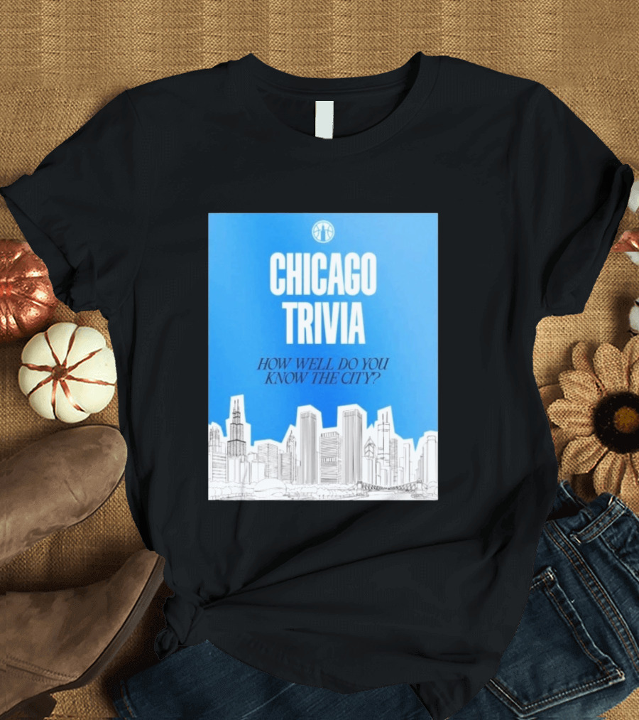 Chicago Trivia How Well Do You Know The City Skyline Quiz T-Shirt