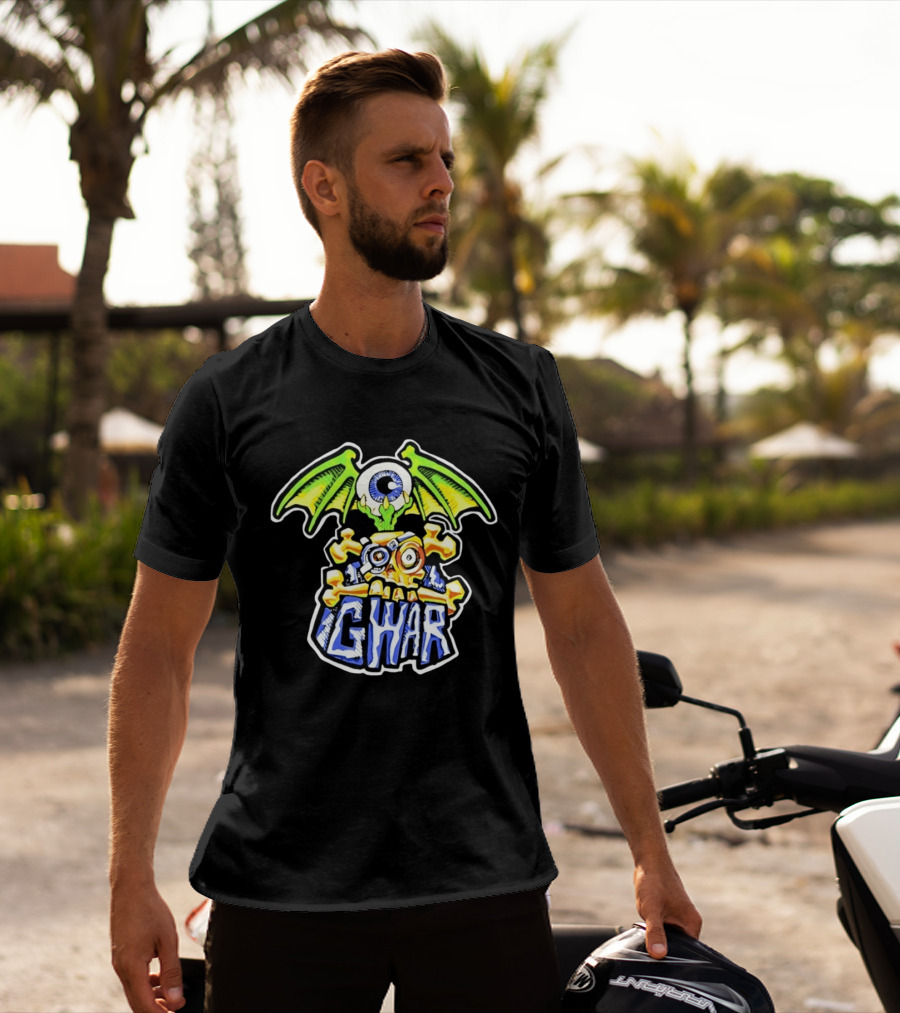 Gwar Winged Eyeball Skull Heavy Metal T-Shirt