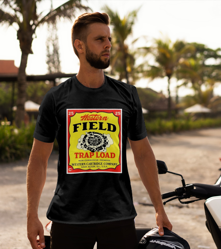 Western Field White Flyer Trap Load Western Cartridge Company East Alton USA T-Shirt