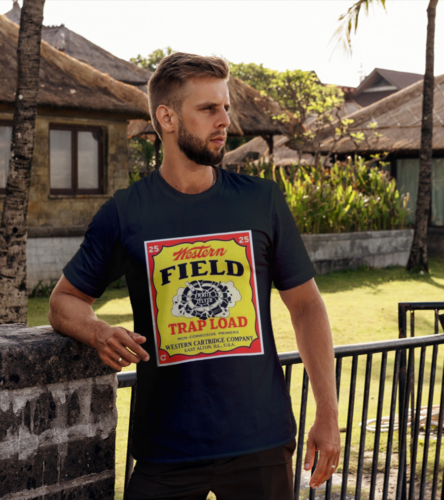 Western Field White Flyer Trap Load Western Cartridge Company East Alton USA T-Shirt