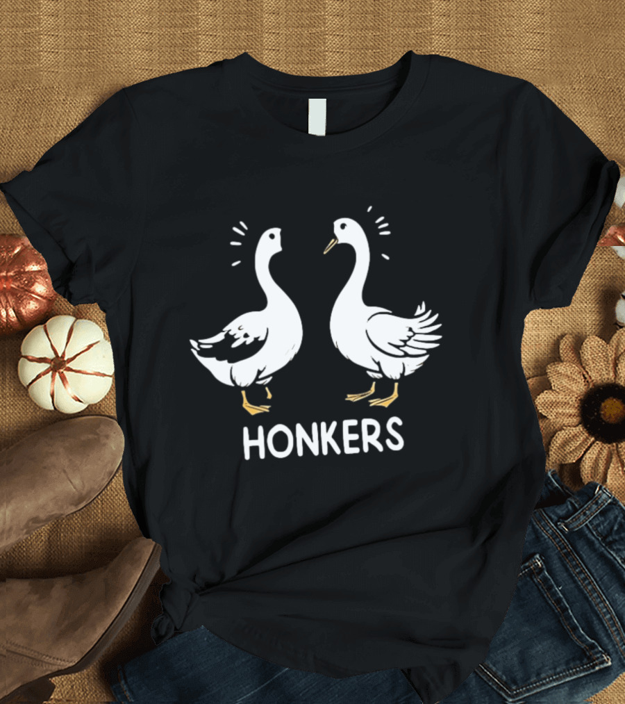 Honkers Goose Duo Geese Honk Bird Humor T-Shirt