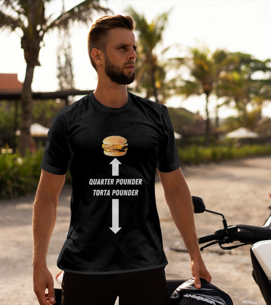 Quarter Pounder Torta Pounder Burger Fast Food T-Shirt
