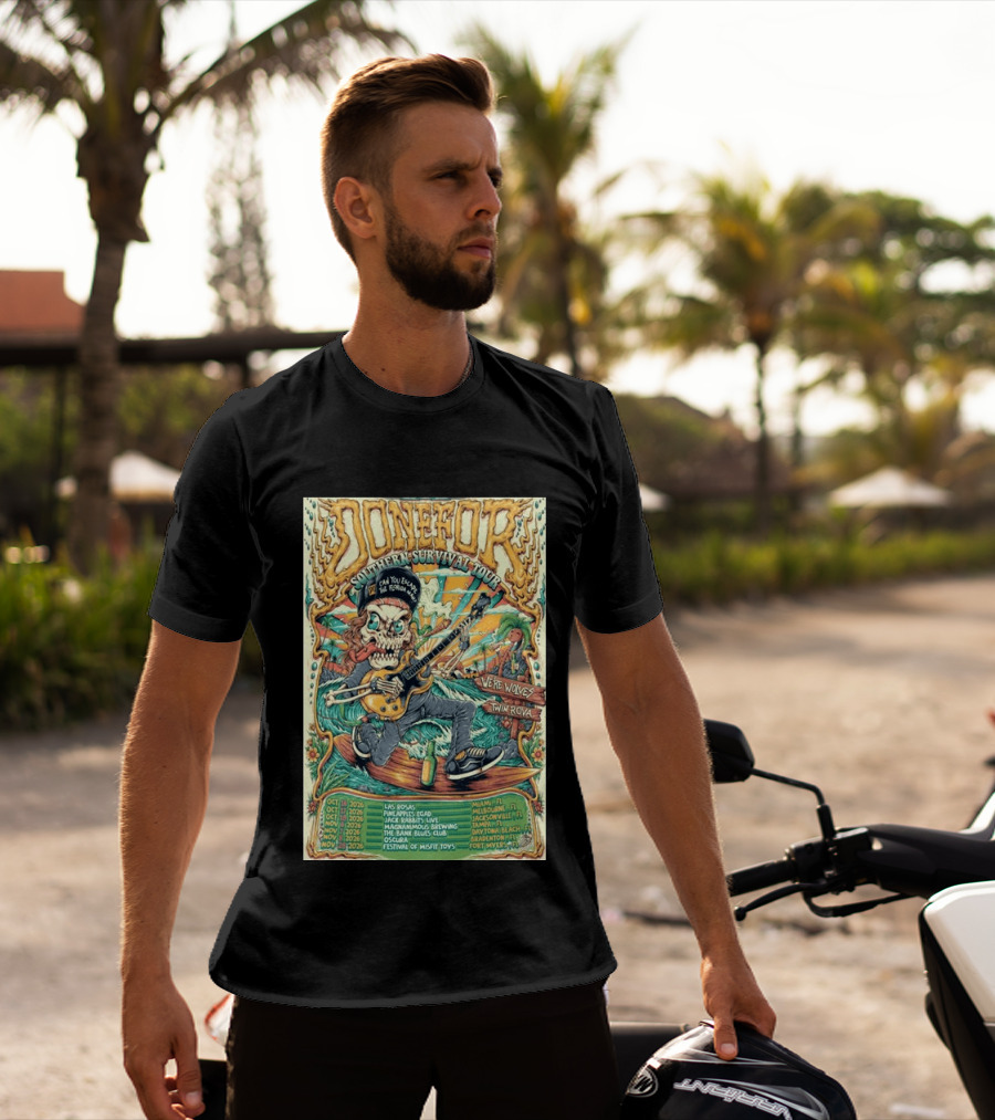 DONEFOR Southern Survival Tour 2026 Miami Jacksonville Daytona Beach Events T-Shirt