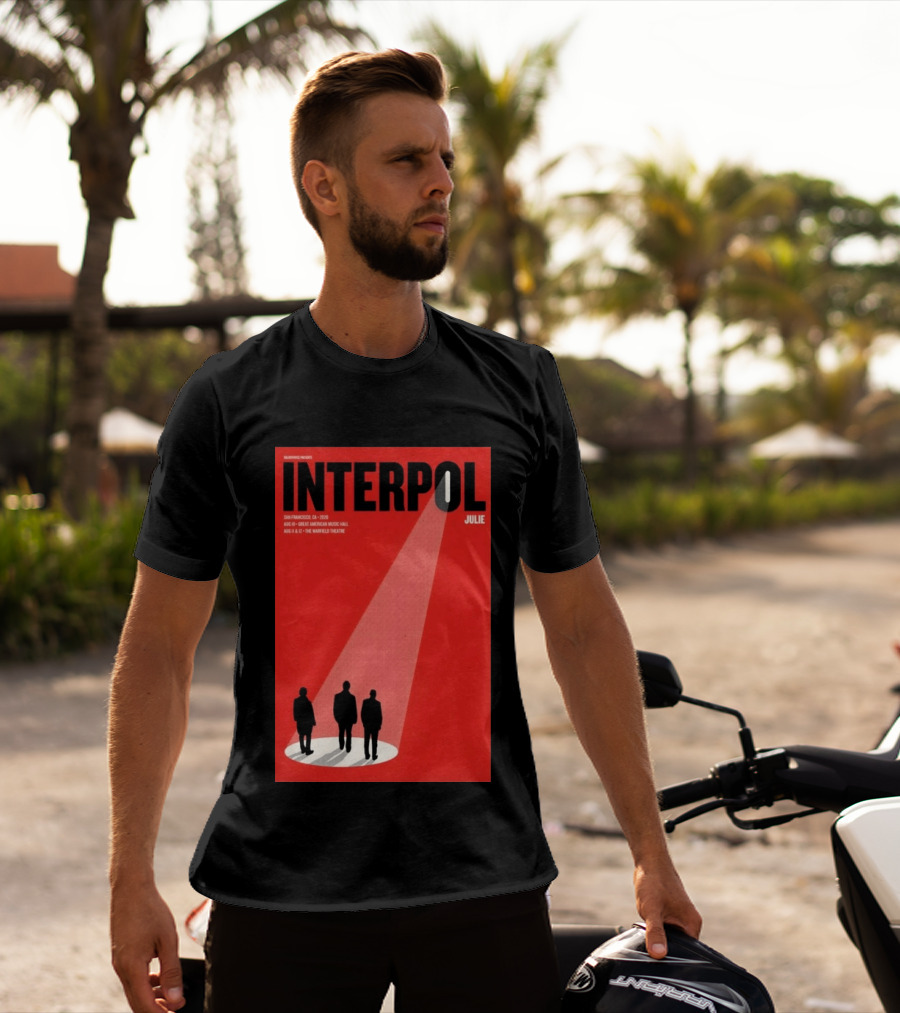 Interpol San Francisco 2026 Great American Music Hall Warfield Theatre Event Julie T-Shirt