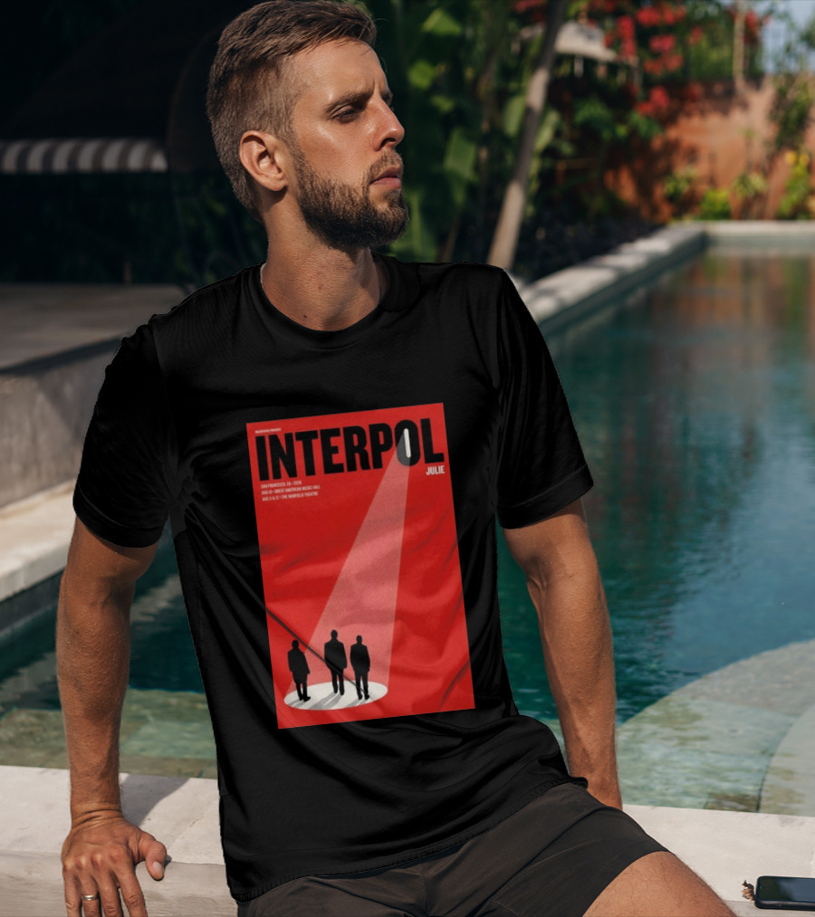 Interpol San Francisco 2026 Great American Music Hall Warfield Theatre Event Julie T-Shirt