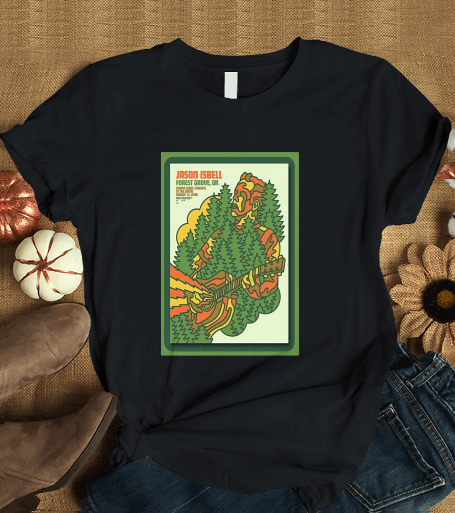 Jason Isbell Forest Grove OR Grand Lodge Concerts Aug 14 2026 T-Shirt