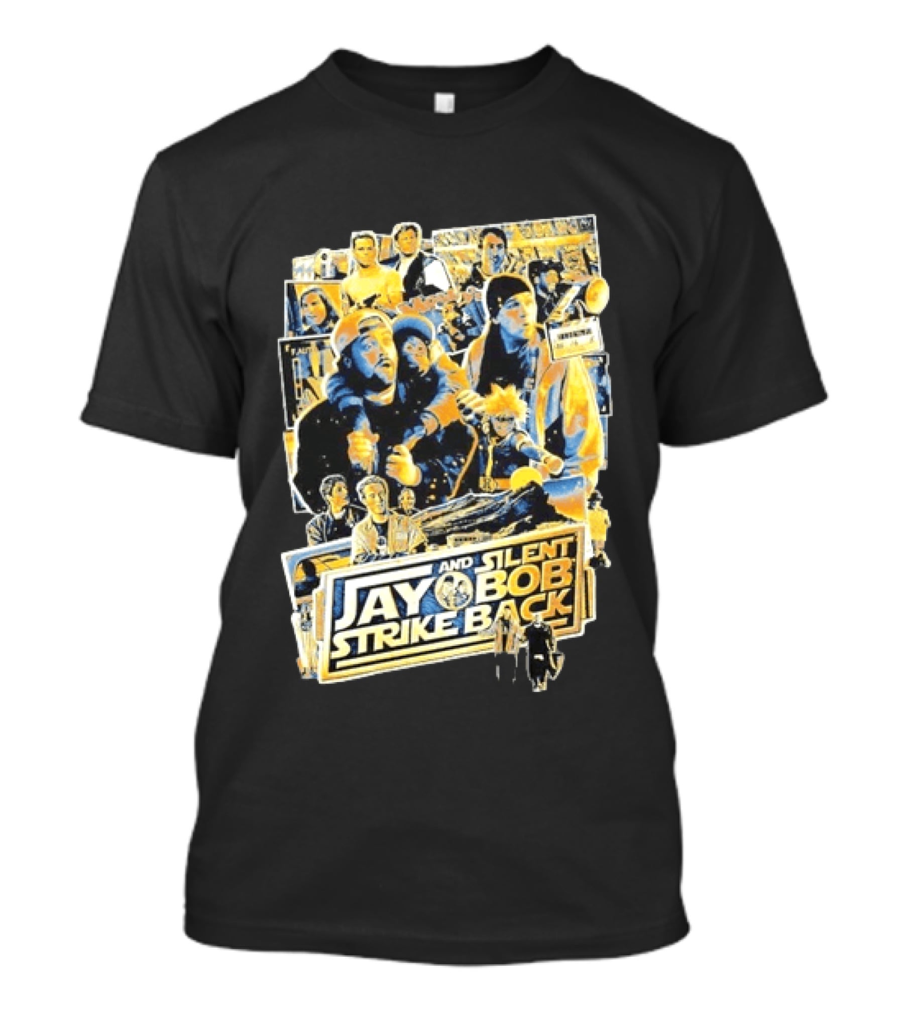 Jay And Silent Bob Strike Back Movie Collage Kevin Smith T-Shirt