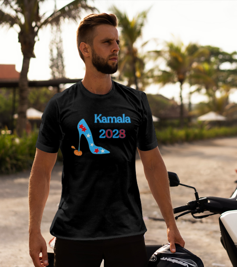 Kamala 2028 High Heel Stars Fun Election T-Shirt