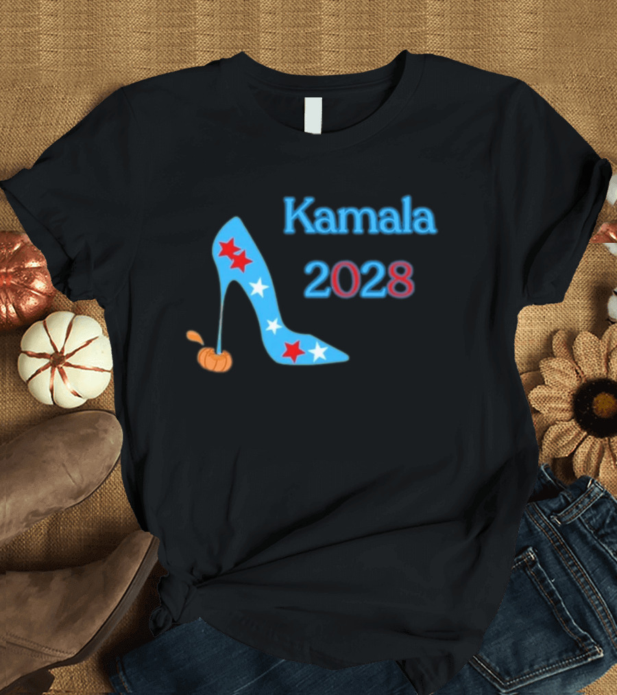 Kamala 2028 High Heel Stars Fun Election T-Shirt