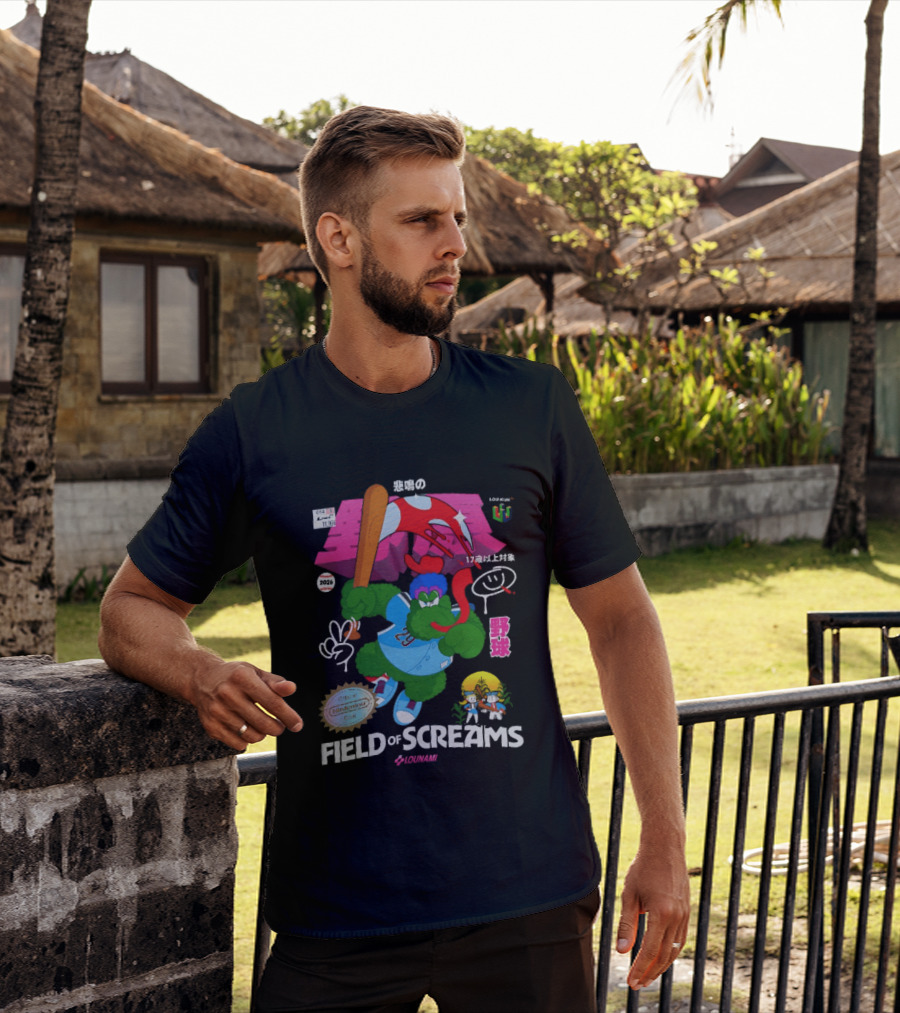 Field Of Screams Baseball 2026 Nintenlou Seal Lounami 17 T-Shirt