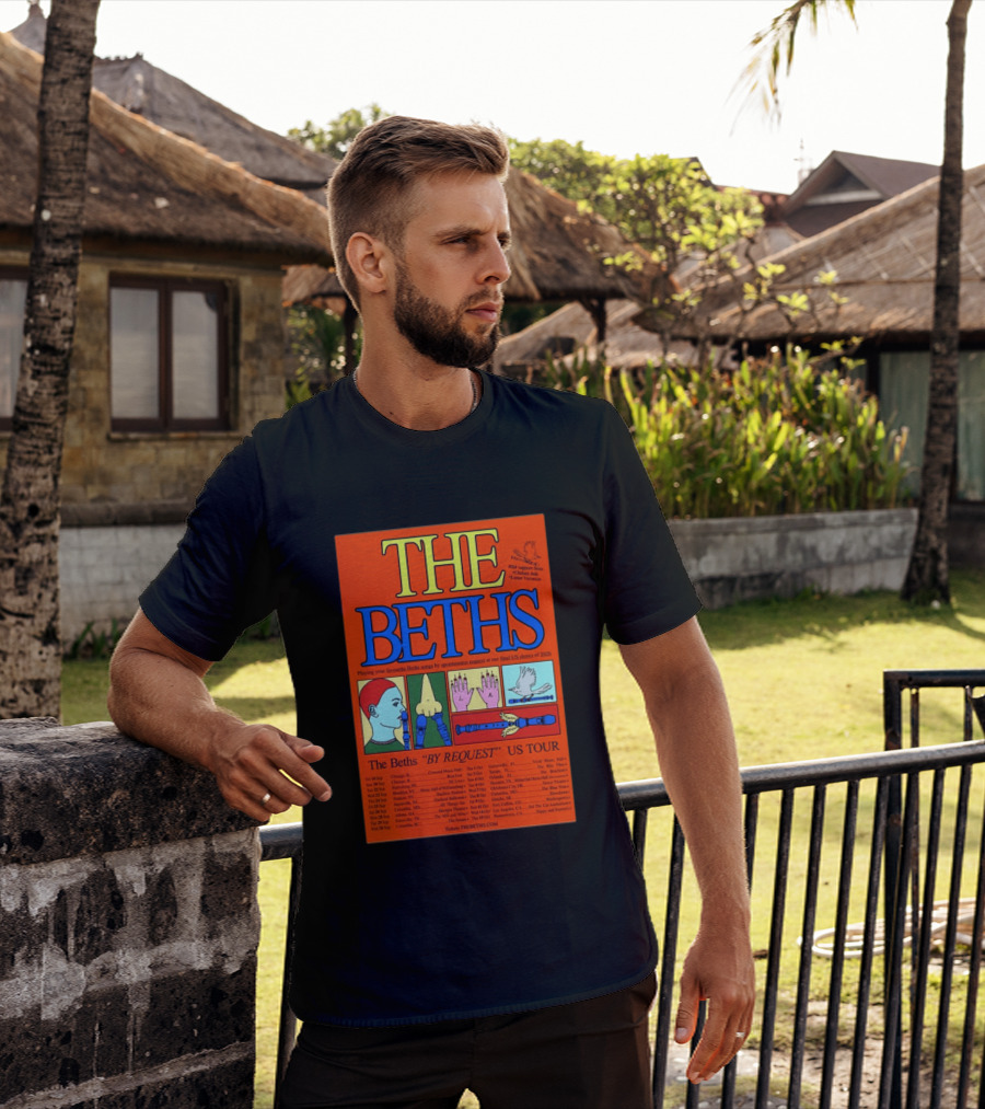The Beths By Request US Tour 2026 Final Shows With Hands And Musical Notes T-Shirt