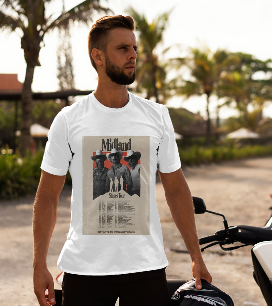 Midland Stages Tour 2026 Concert Dates And Locations T-Shirt