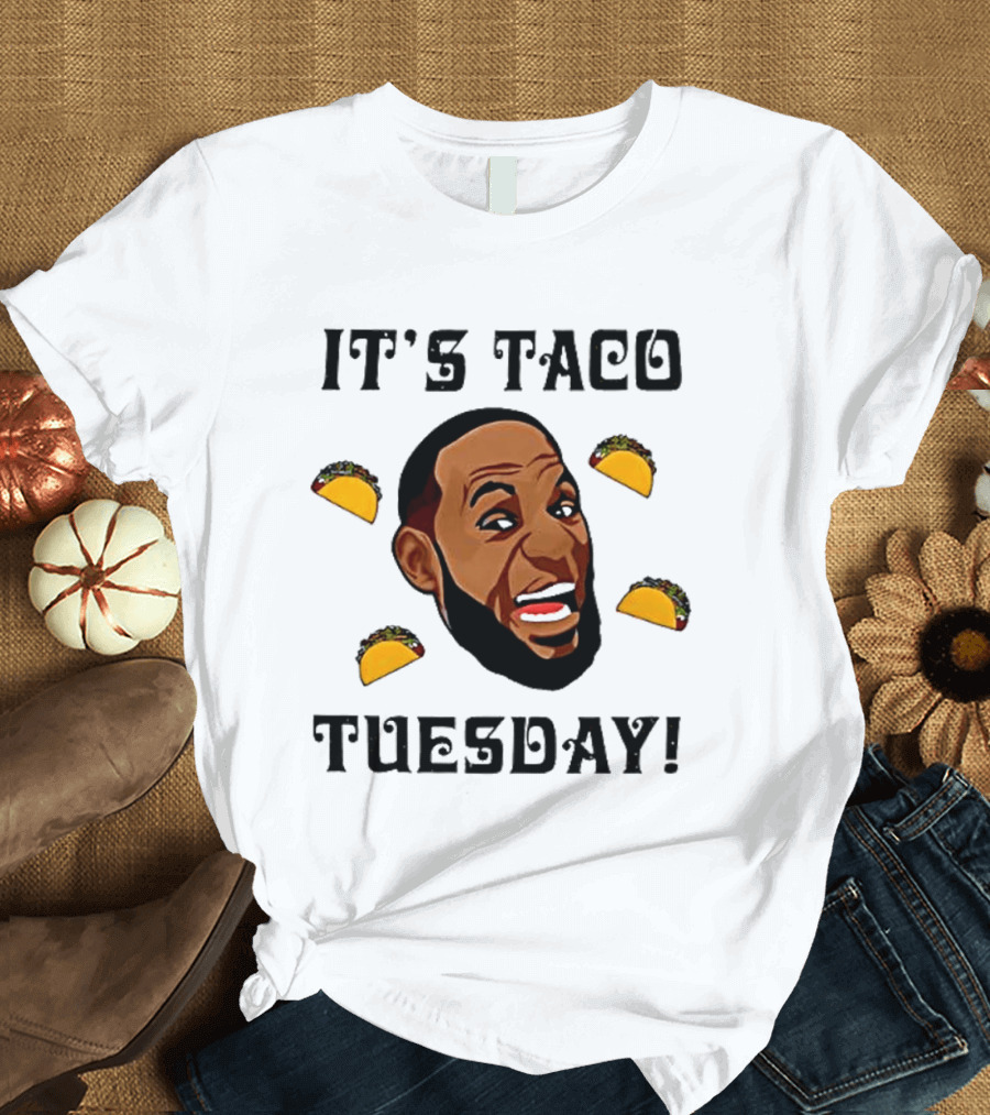 It's Taco Tuesday Meme Face With Tacos T-Shirt