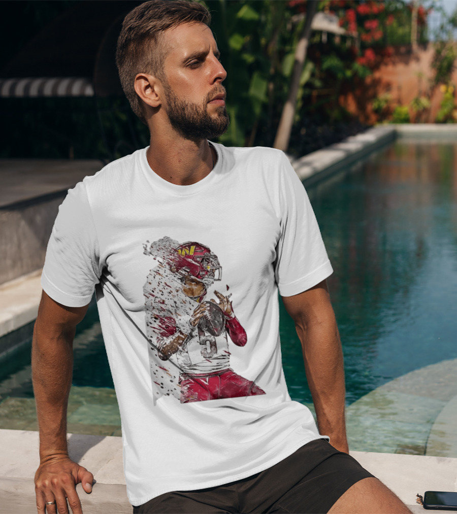 Jayden Daniels Washington Commanders Quarterback Football T-Shirt