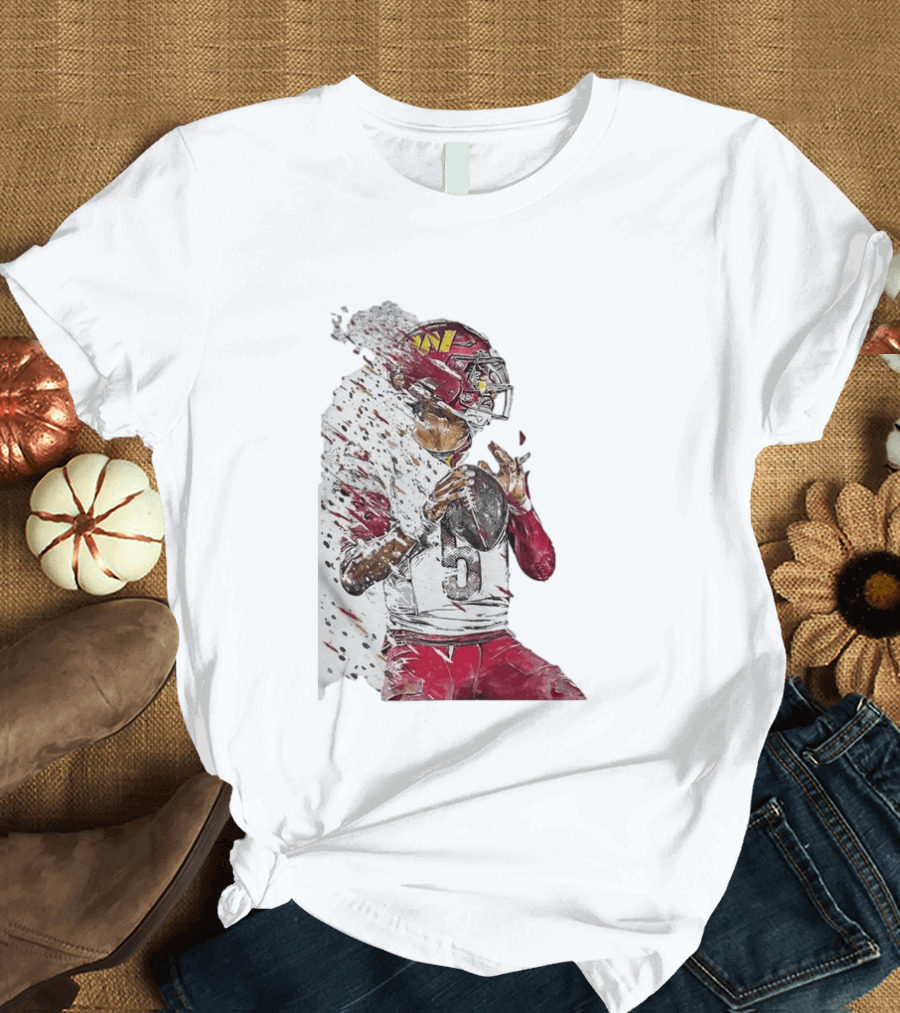 Jayden Daniels Washington Commanders Quarterback Football T-Shirt