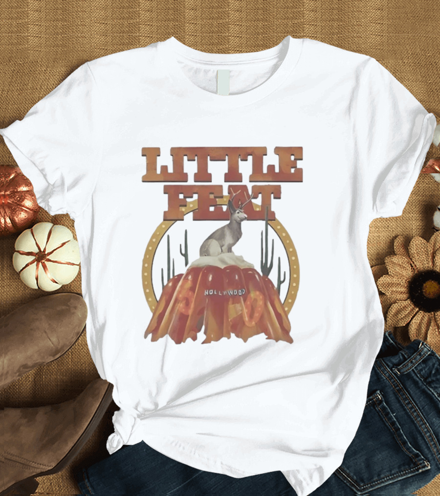 Little Feat Fifty Years Hollywood Record Album Antelope And Cactus T-Shirt
