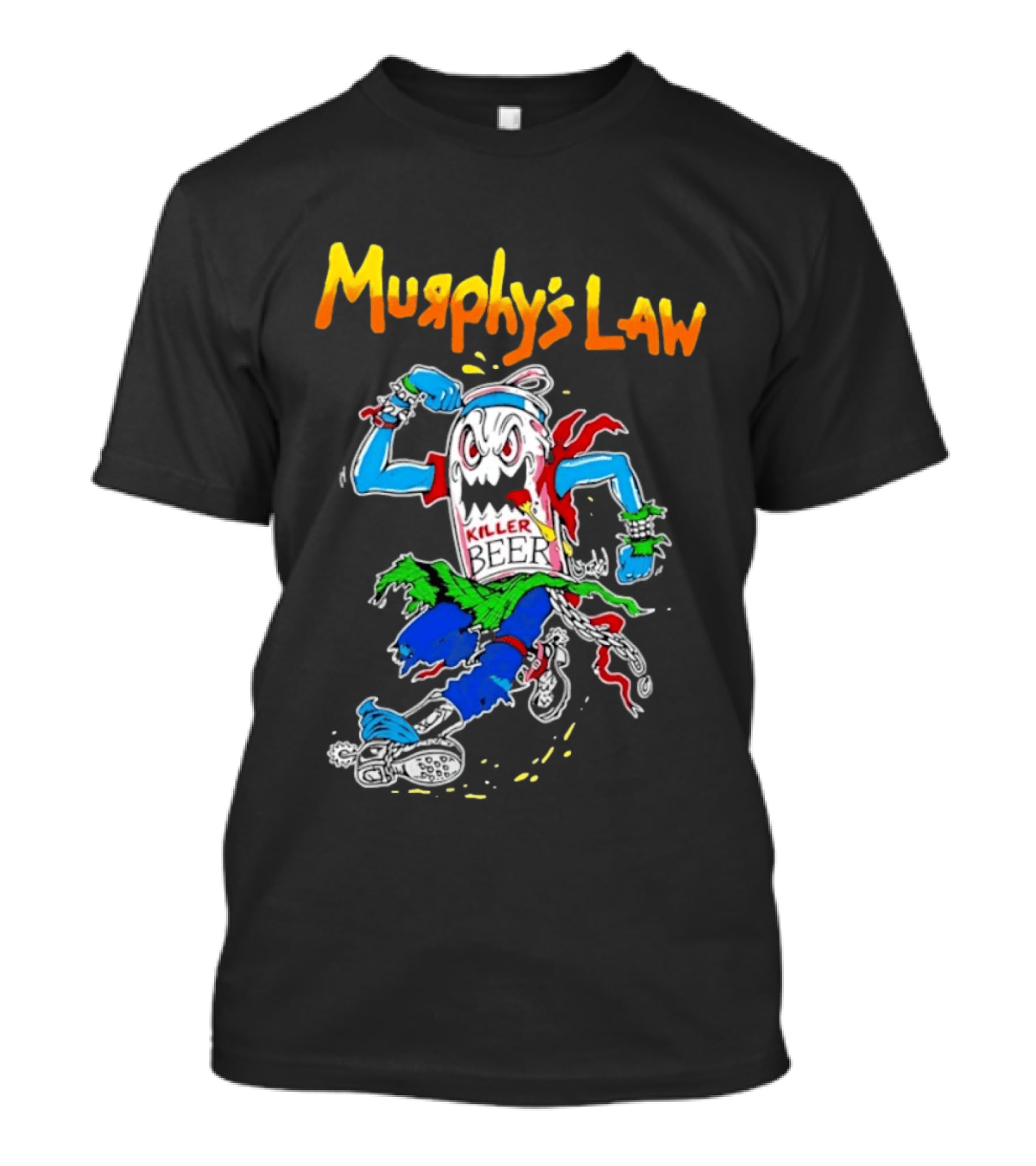 Murphy's Law Killer Beer Crossover Thrash Monster Can Running T-Shirt