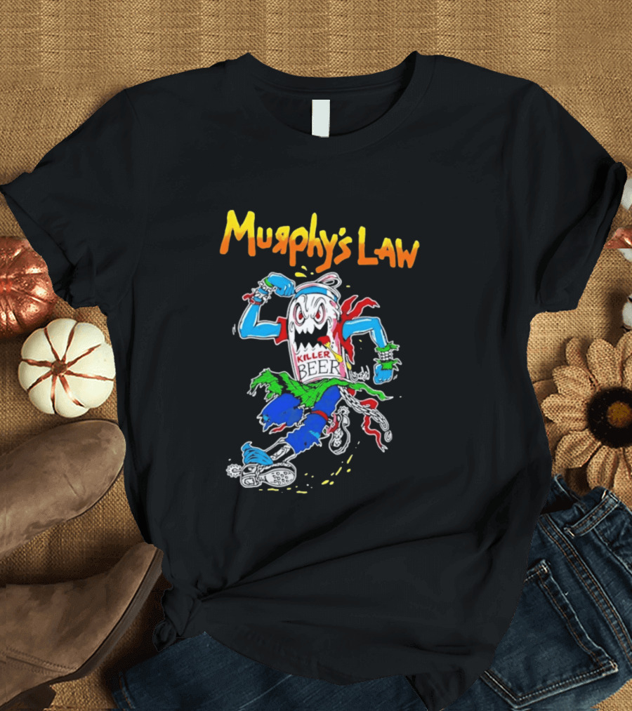 Murphy's Law Killer Beer Crossover Thrash Monster Can Running T-Shirt
