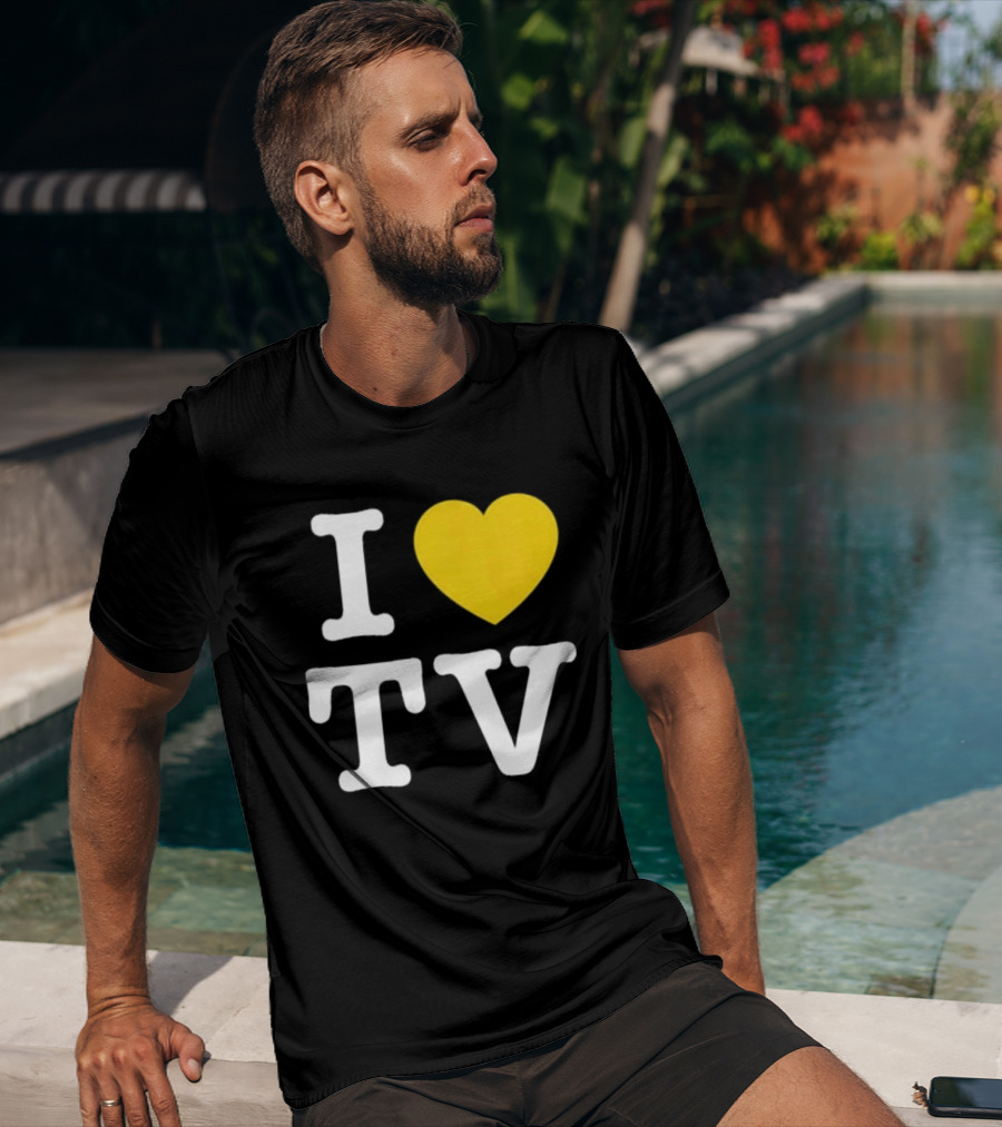 Hivemind I Love TV Heart T-Shirt
