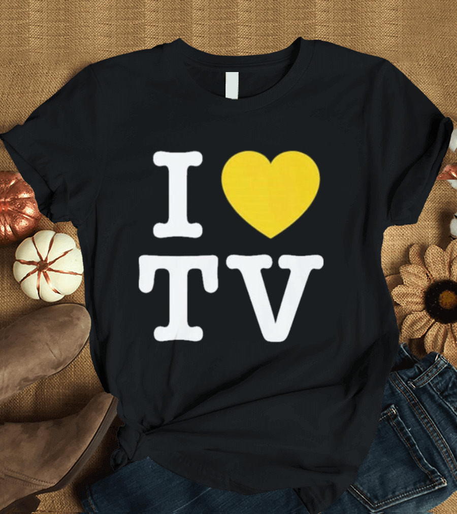 Hivemind I Love TV Heart T-Shirt
