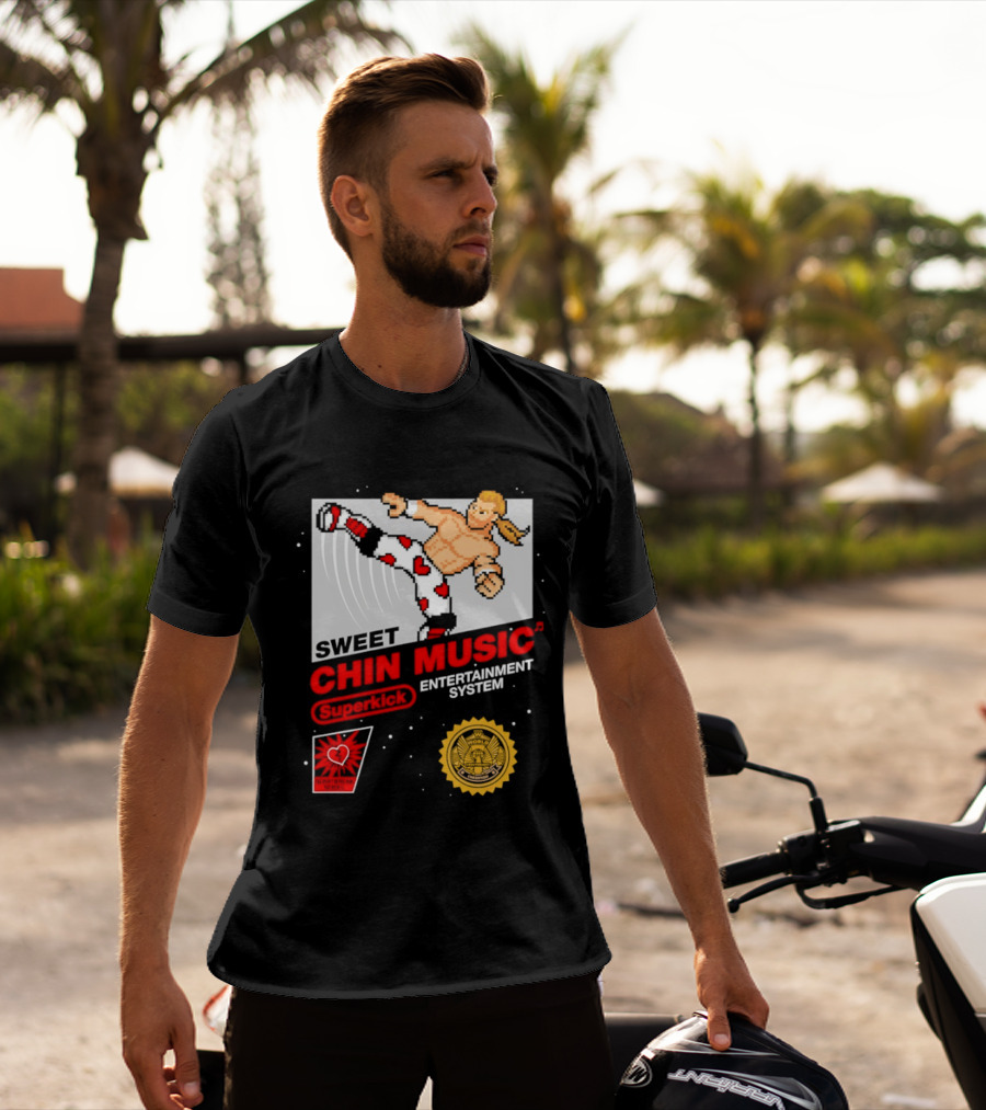 Sweet Chin Music Heartbreak Kid Entertainment System Series T-Shirt