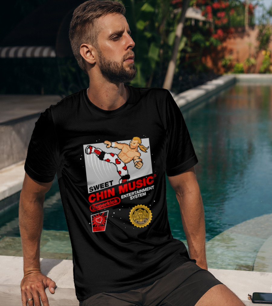 Sweet Chin Music Heartbreak Kid Entertainment System Series T-Shirt